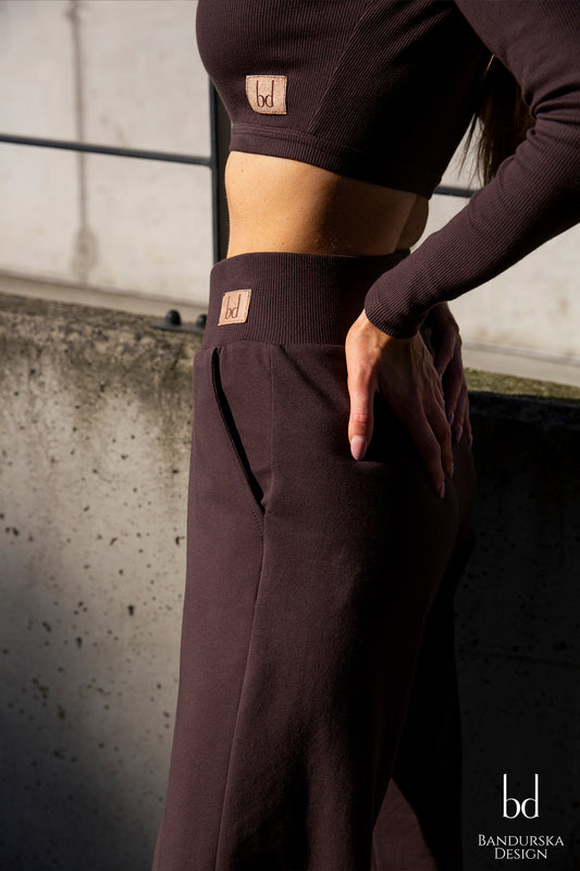 BANDURSKA DESIGN - Pantalon Dark Chocolate