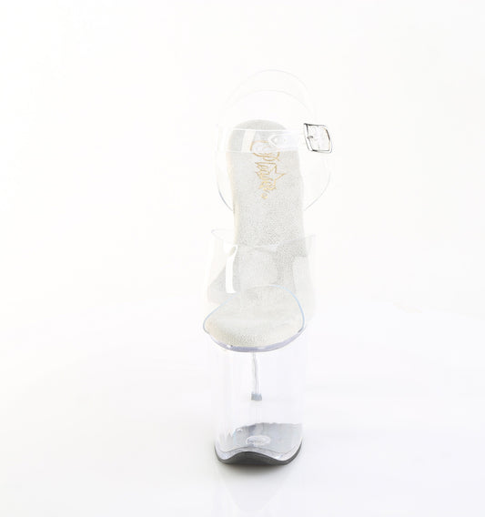 PLEASER - Flamingo - 808prem - Clear/White