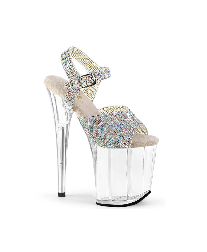 PLEASER - Flamingo - 808N - Rhinestone
